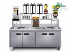 QUẦY INOX PHA CHẾ TRÀ CHANH TRÀ SỮA 1,8M